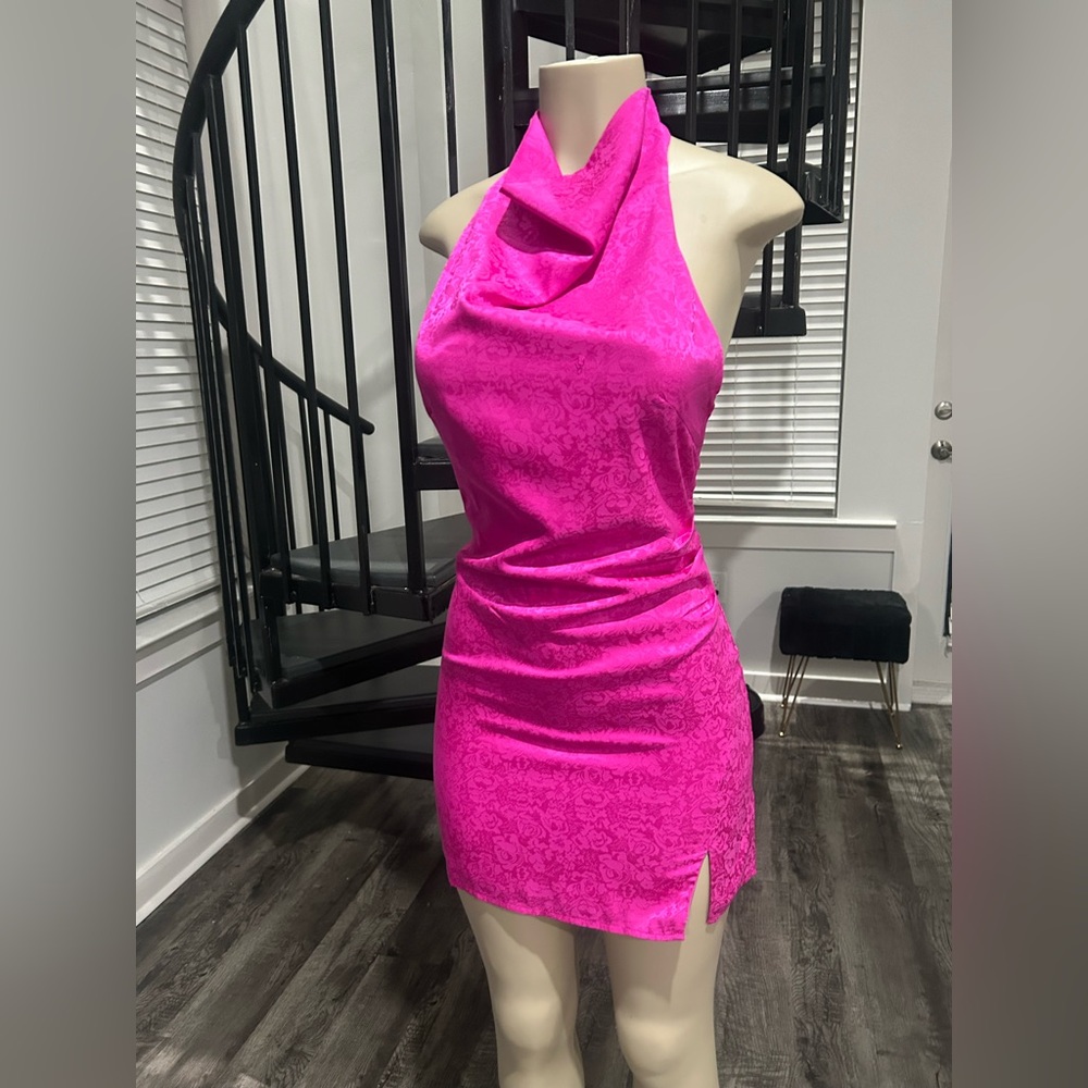 $25 Dress Sale! Lulus Jacquard Cowl Backless Mini Dress